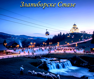 Zlatibor nije samo planina već beskrajna riznica priča koje su uklesane u svaki kameni usek i utkane u svako brvno starih seoskih kuća koje ponosno stoje na prostranim visoravnima. Na severnoj strani planine, gde se Zlatibor dodiruje sa obroncima Tare, sela poput Mačkata i Krive Reke čuvaju viševekovnu tradiciju prerade mesa na specifičnom planinskom vazduhu gde se ukrštaju mediteranske i kontinentalne struje, dok selo Tripkova ponosno neguje zanat umetničkog oblikovanja stakla koji je postao prepoznatljiv širom sveta. Spuštajući se ka istoku, nailazimo na Rožanstvo i Stopića pećinu, čudesni podzemni svet zlatiborskog krasa sa svojim bigrenim kadama, dok nas put vodi dalje ka Sirogojnu, muzeju na otvorenom gde svaka pletilja u svoje vunene džempere uplete delić zlatiborskog pejsaža, miris planinske nane i tišinu zimskih noći. Južna kapija Zlatibora krije surovu lepotu Murtenice, planinskog masiva obraslog gustom borovom šumom gde se i danas mogu sresti retke ptice grabljivice i gde se u selu Draglica tišina može bukvalno opipati, a zvezde noću izgledaju kao da su na dohvat ruke. Na zapadnim obroncima, ušuškana u dolini reke Rzav, sela poput Jablanice i Semegnjeva pružaju utočište svima koji traže mir pored kristalno čistih planinskih jezera ili u senci crkava brvnara koje su podizane u tajnosti tokom vekova turskog ropstva, čuvajući veru i nadu zlatiborskog življa. Svaki korak po zlatiborskom krasu otkriva novi sloj istorije, od rimskih puteva koji su nekada povezivali primorje sa unutrašnjosti, do modernih staza koje vode ka najvišim vrhovima poput Tornika i Čigote, odakle se po vedrom danu pruža pogled sve do vrhova Durmitora i Prokletija. Gastronomsko bogatstvo Zlatibora ne poznaje granice, pa se tako miris sveže pečenog jagnjeta sa ražnja smenjuje sa mirisom komplet lepinje, domaćeg kiselog mleka i planinskog meda koji se sakuplja na cvetnim livadama prepunim lekovitog bilja kao što su kantarion, majčina dušica i lincura. Kultura sećanja na Zlatiboru živi kroz spomen-česme, kamene krajputaše koji stoje pored prašnjavih puteva kao nemi svedoci prošlih ratova i seoba, i kroz pesmu 